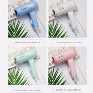 2024 Cartoon Fashion Hair Dryer portable foldable mini hair dryer for travel