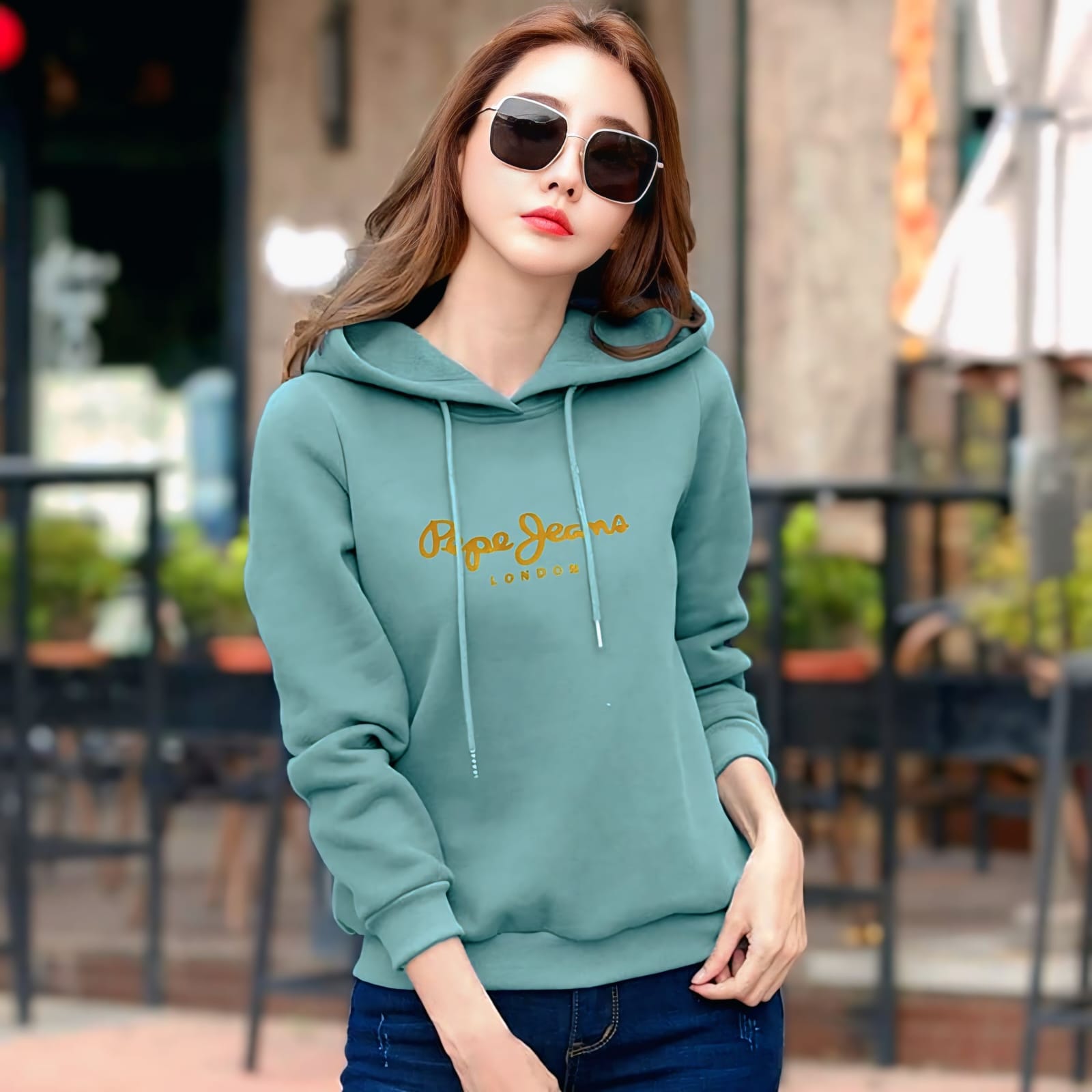 ladies cotton hoodie
