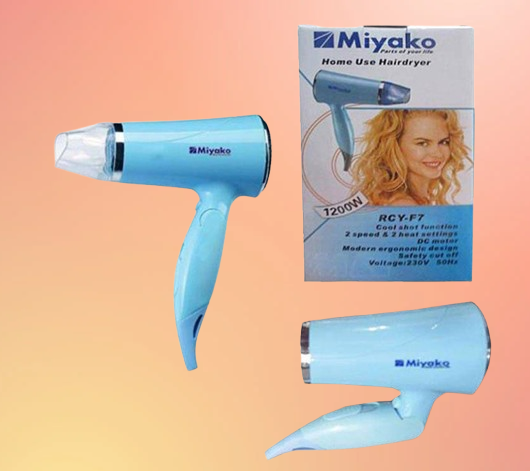 Miyako hair dryer RCY-F7 1200W foldable