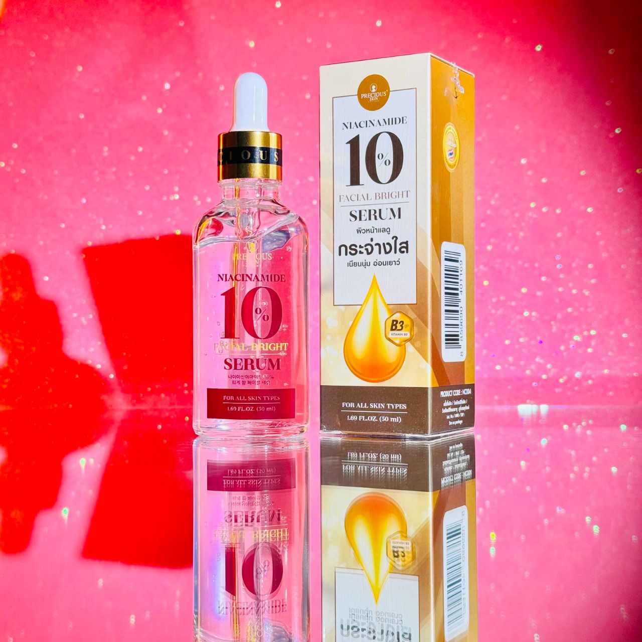 Precious Skin Niacinamide Facial Bright Serum 10% – 50ml - Image 3