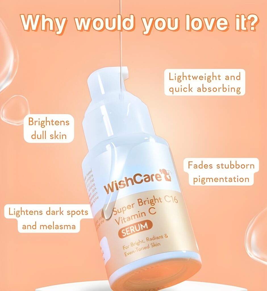 wishcare vitamin c serum for glowing skin